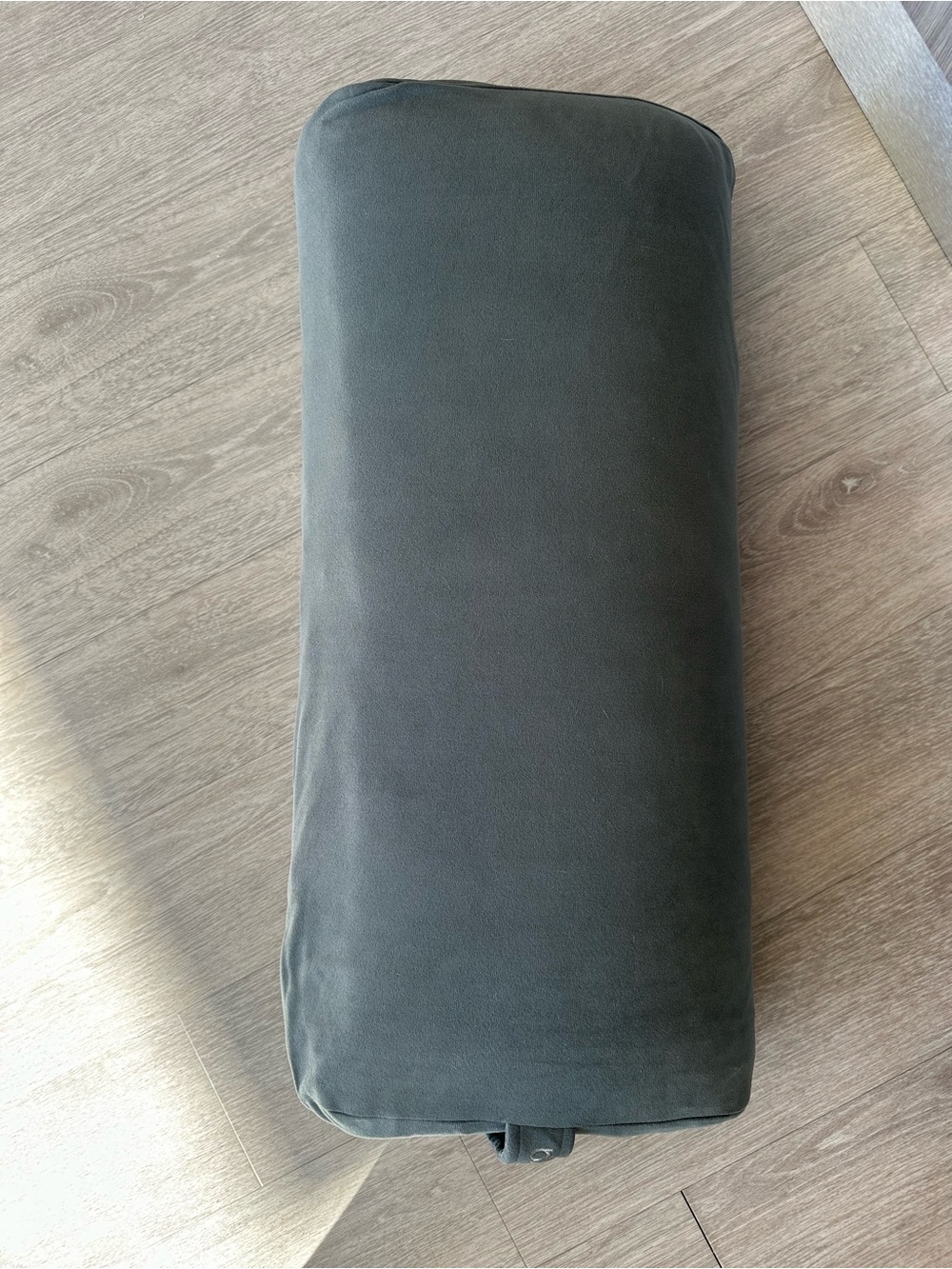 Manduka Yoga Bolster. Charcoal color